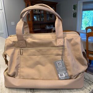 Chic Beige Travel Bag for Women